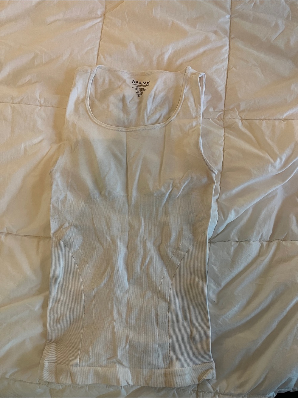 SPANX White Sculpting Tank Top Men’s